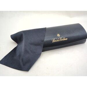 Brooks Brothers Navy Blue Magnetic Eyeglass Hard Case